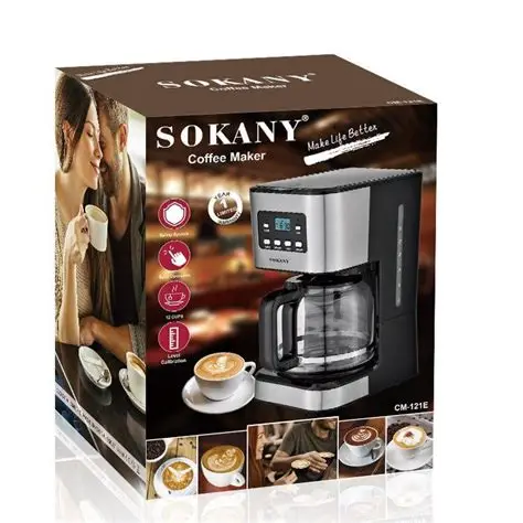 machine à café sokany cm 121e – cafetière électrique – 950w