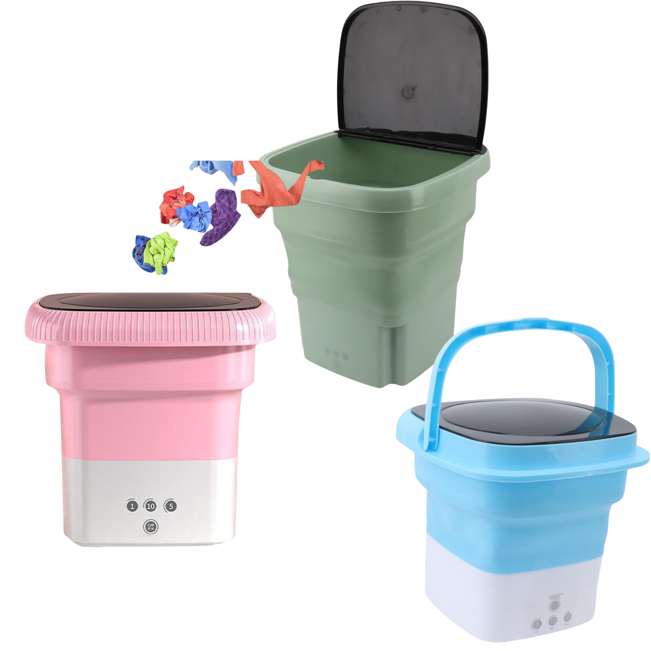 machine à laver pliable et compacte